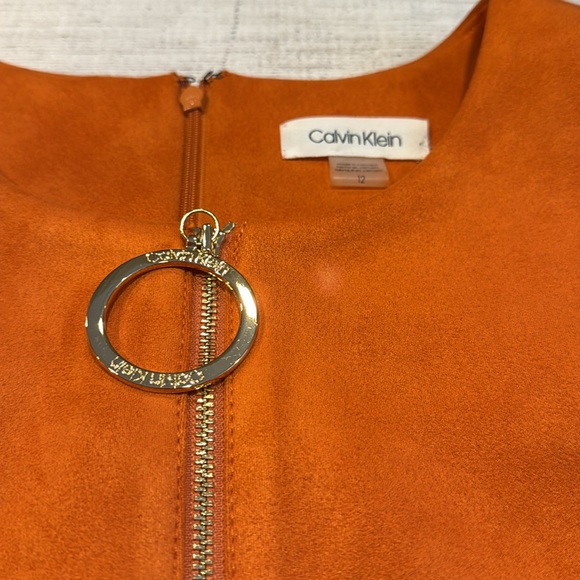 Women’s Calvin Klein Dress NWT size 12 MSRP $134 rust/burnt orange - Picture 8 of 15